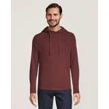 Chandail à capuche en tricot point de brioche avec manches raglan pour hommes, Denver Hayes Front_Flat