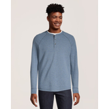 Chemise Henley double couche à manches longues pour hommes, WindRiver Front_Flat