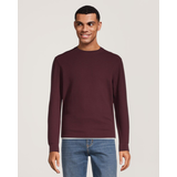 T-shirt à manches longues et col ras du cou texturé pour hommes, Denver Hayes Front_Flat