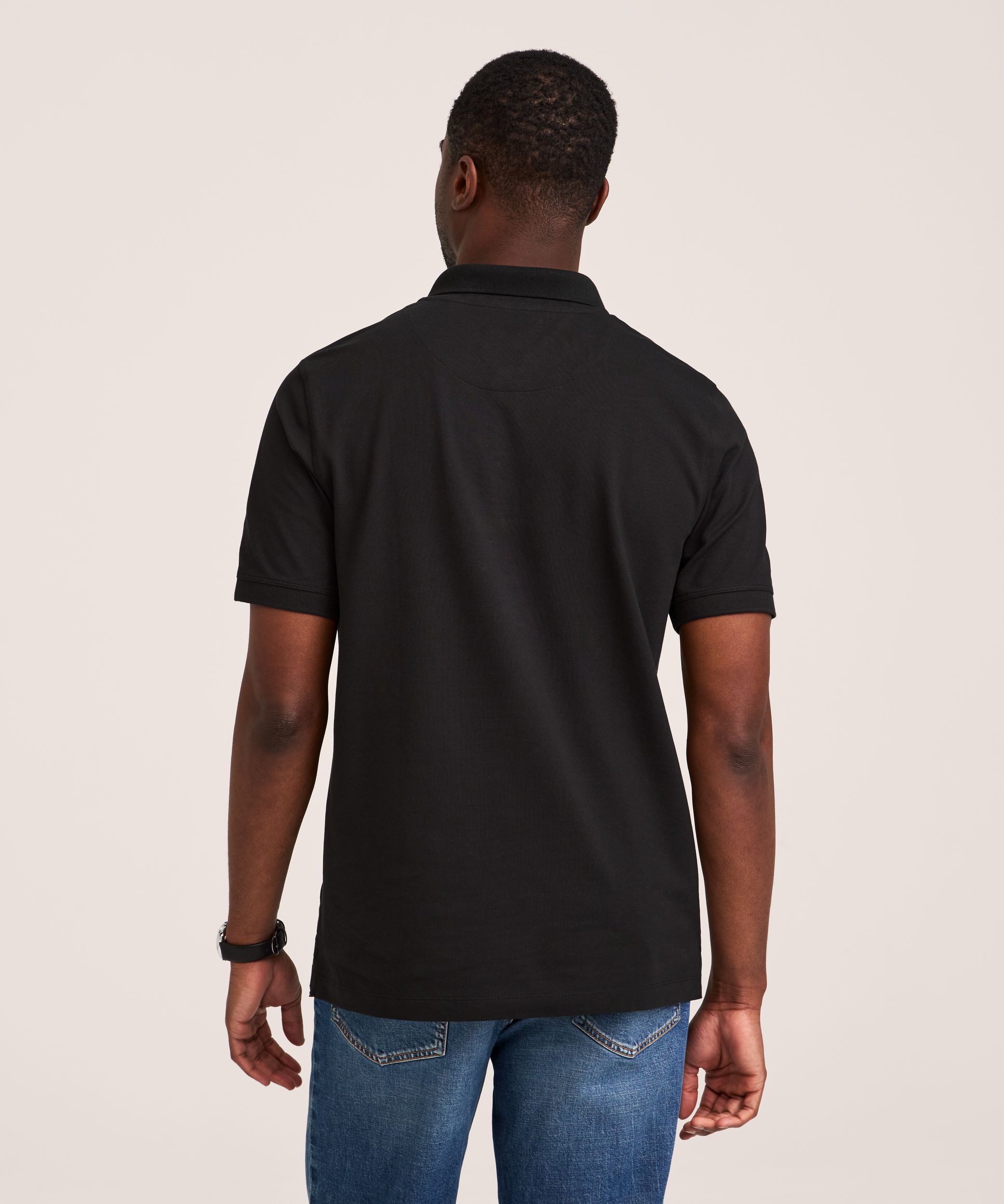 Polo piqué extensible pour hommes, 50&nbsp;lavages, Denver Hayes