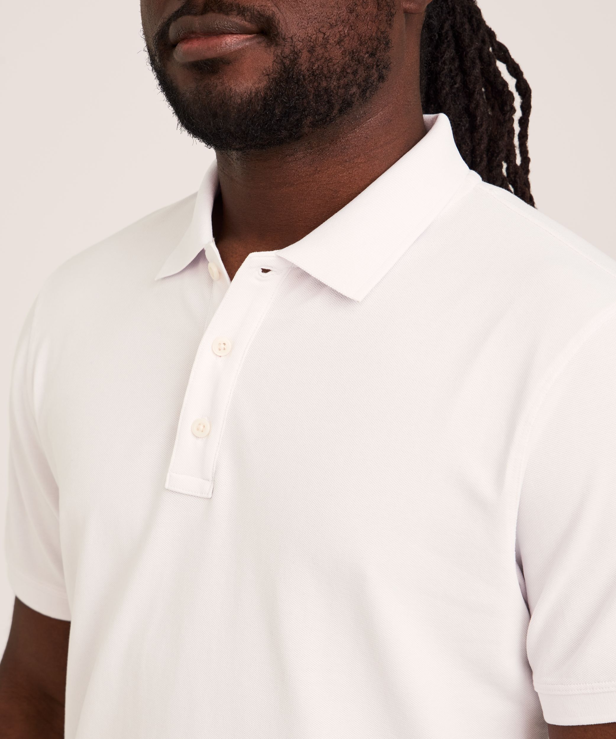 Denver Hayes Men's 50 Wash Stretch Pique Polo Shirt