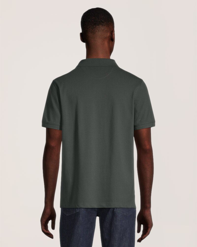 Denver Hayes Men's 50 Wash Stretch Pique Polo Shirt