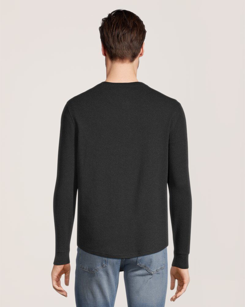 Denver Hayes Men's Ottoman Long Sleeve Henley Shirt