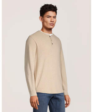 Denver Hayes Men's Ottoman Long Sleeve Henley Shirt