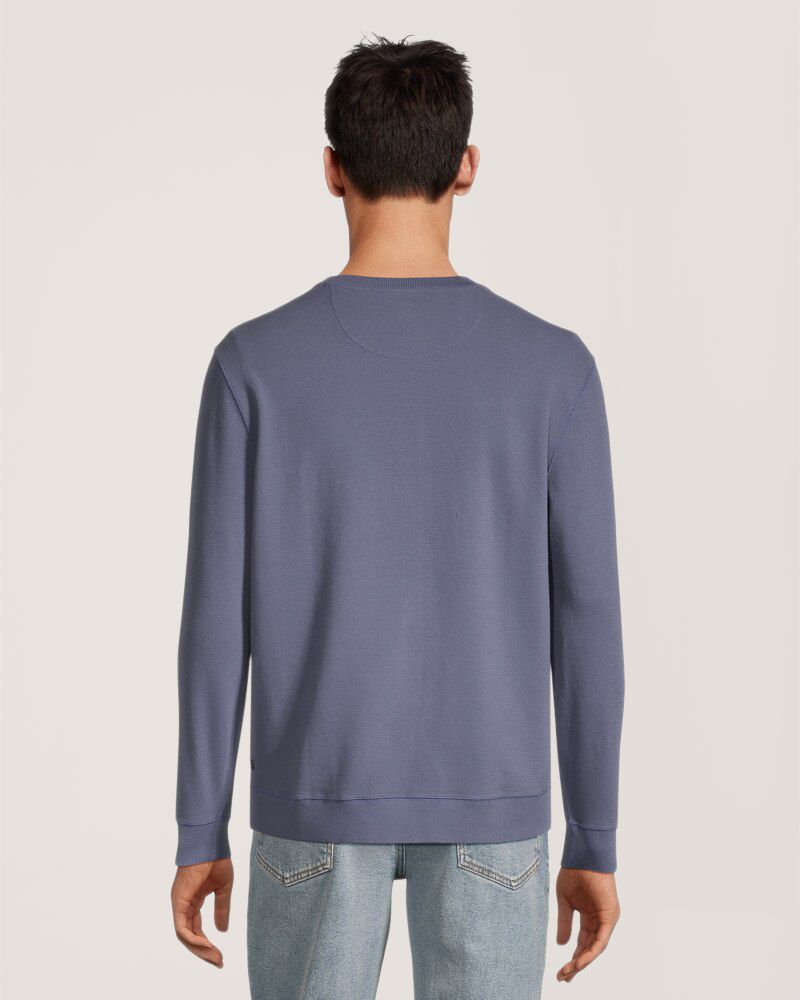 Chemise Henley en tissu côtelé à manches longues pour hommes, Denver Hayes