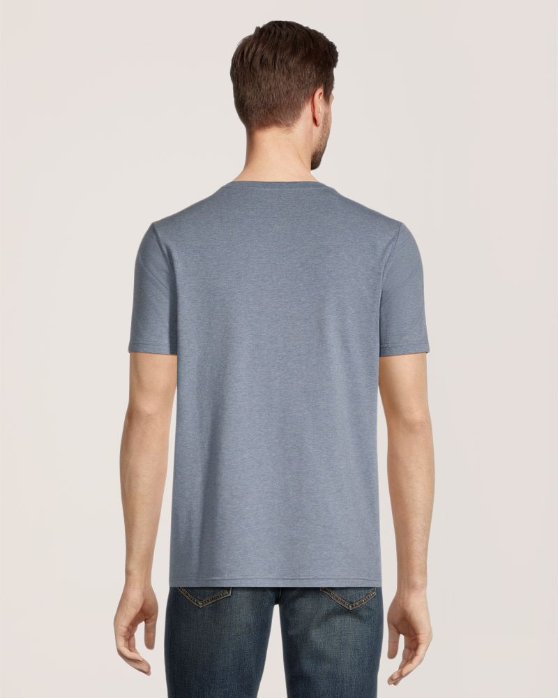 Denver Hayes Men's Stretch Short Sleeve Henley Shirt