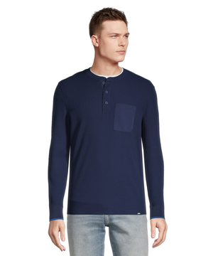 Chemise Henley en point de brioche à manches longues pour hommes, Helly Hansen