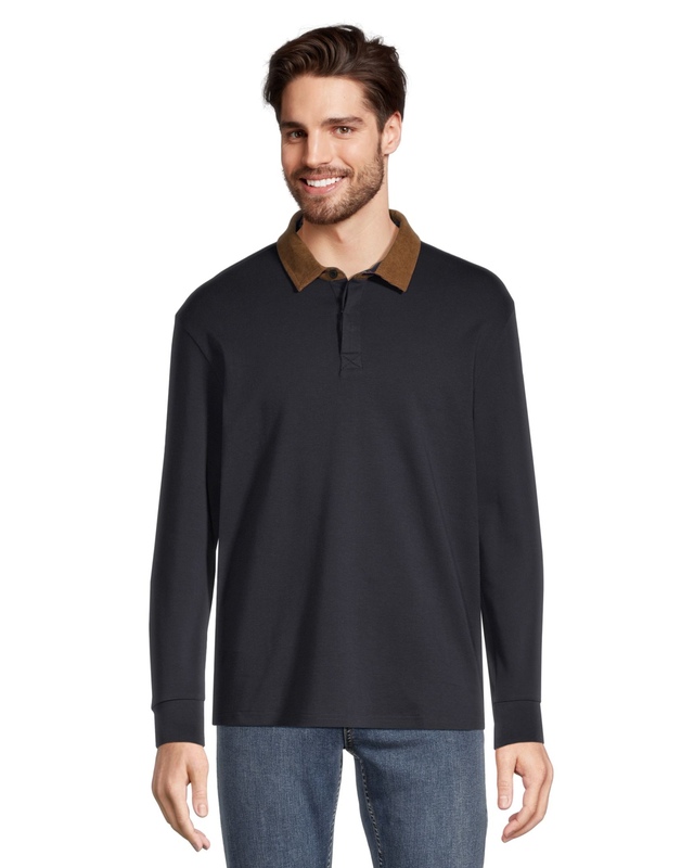 Lois Men's Irving Rugby Long Sleeve Polo Shirt