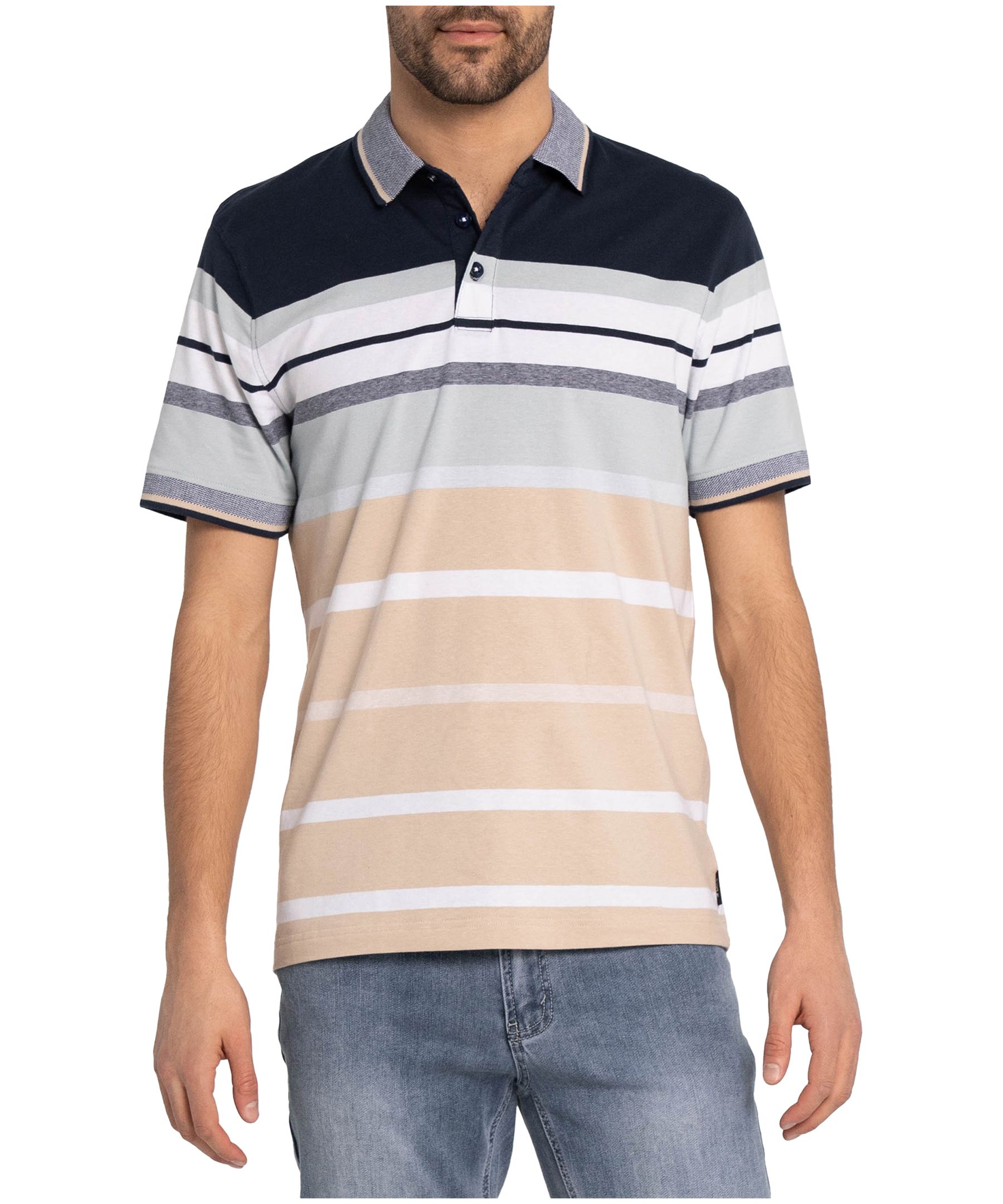 Polo côtelé à rayures pour hommes, Archer, Lois