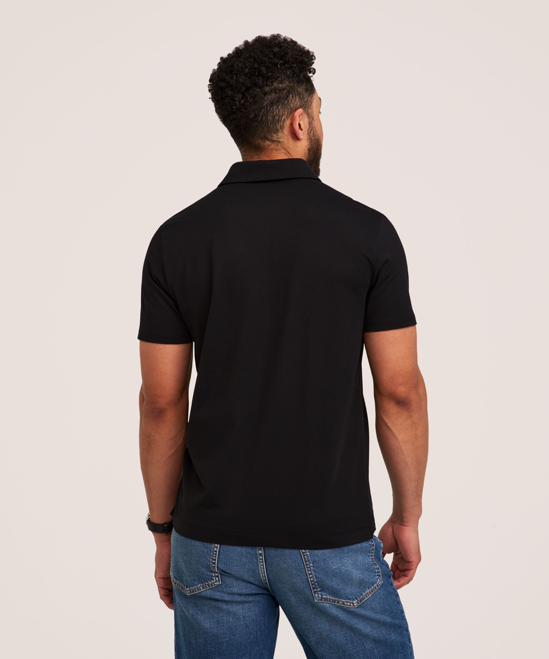 Denver Hayes Performance Men's Short Sleeve Stretch Polo