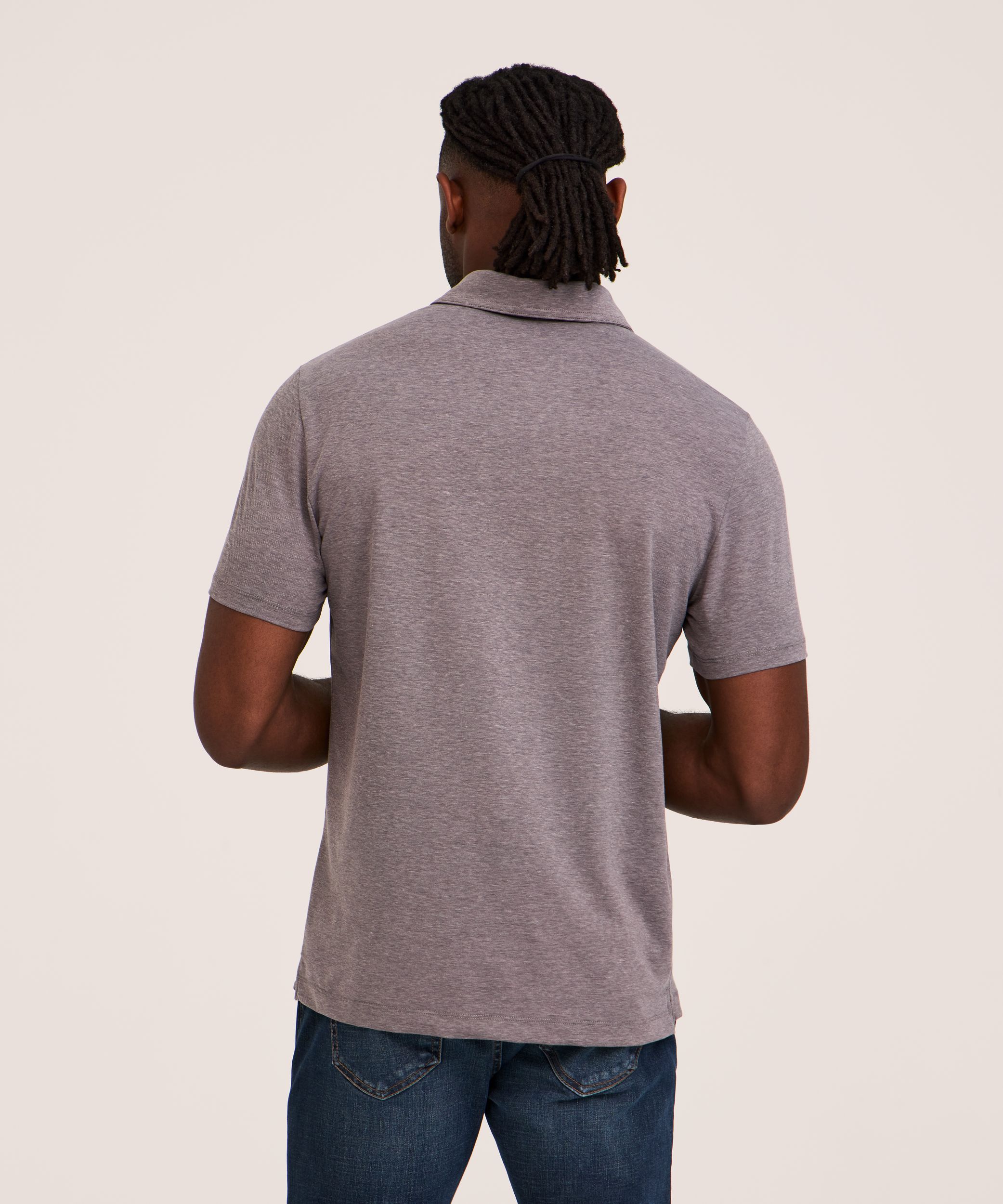 Denver Hayes Performance Men's Short Sleeve Stretch Polo