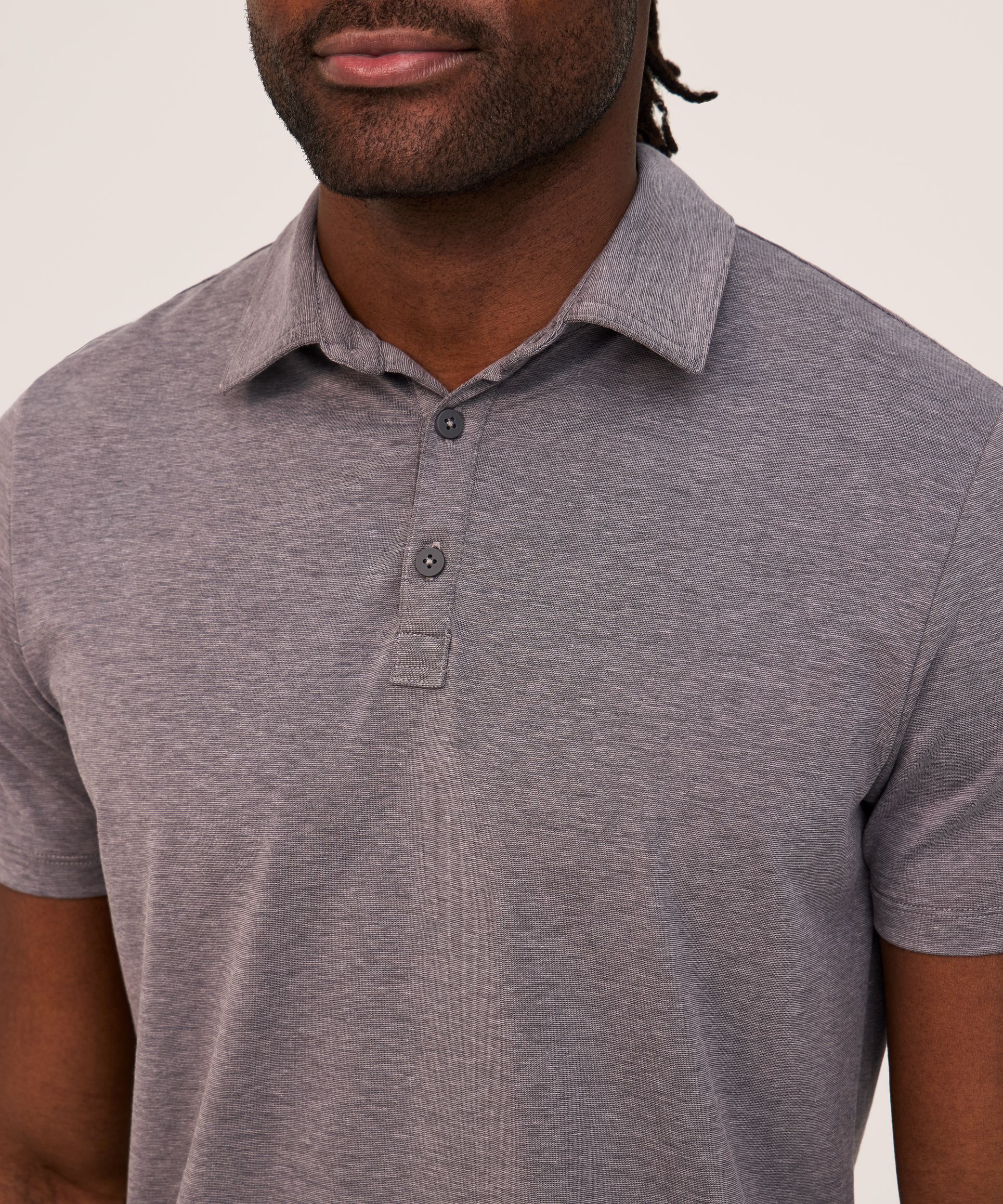 Denver Hayes Performance Men's Short Sleeve Stretch Polo