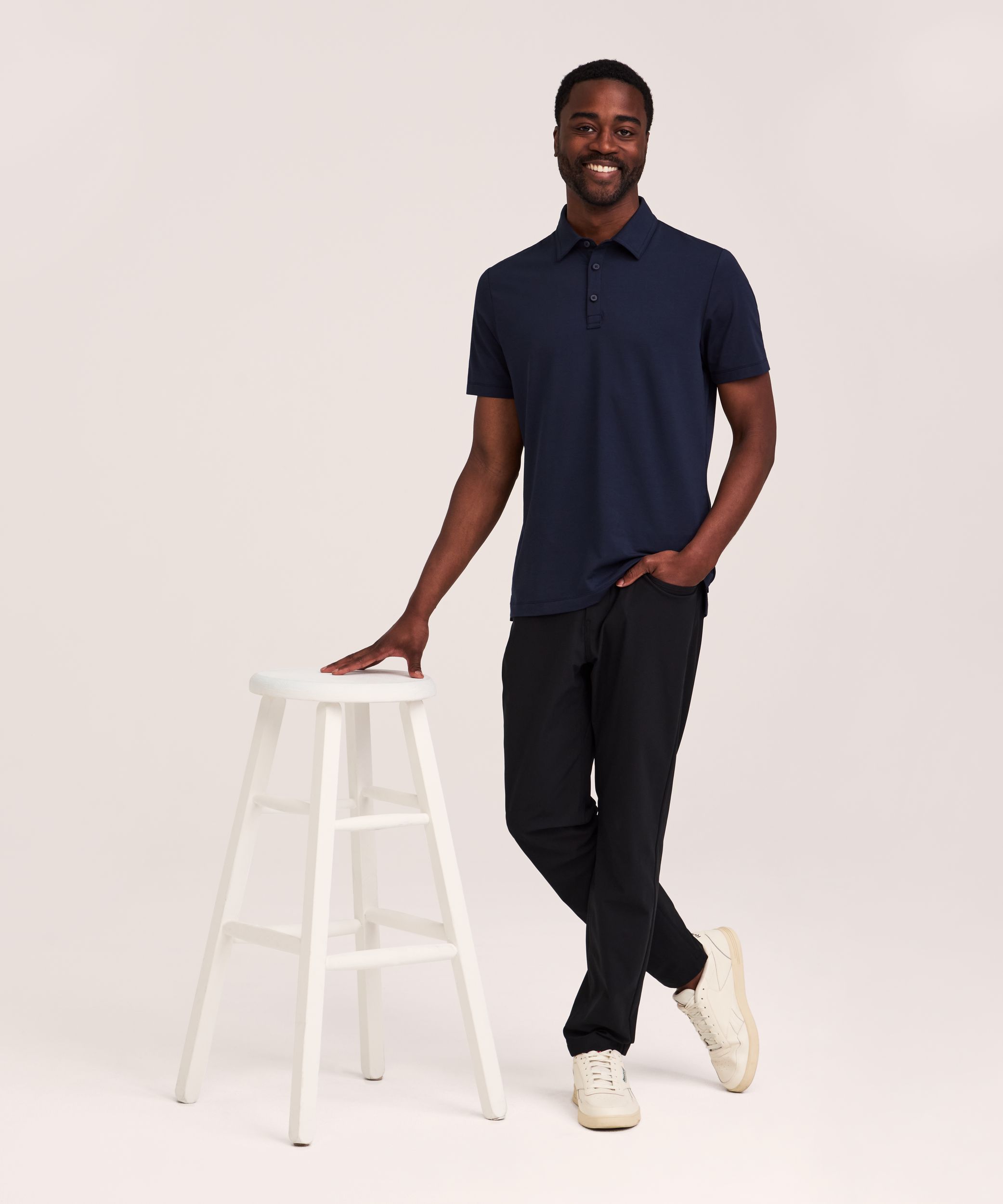 Denver Hayes Performance Men's Short Sleeve Stretch Polo