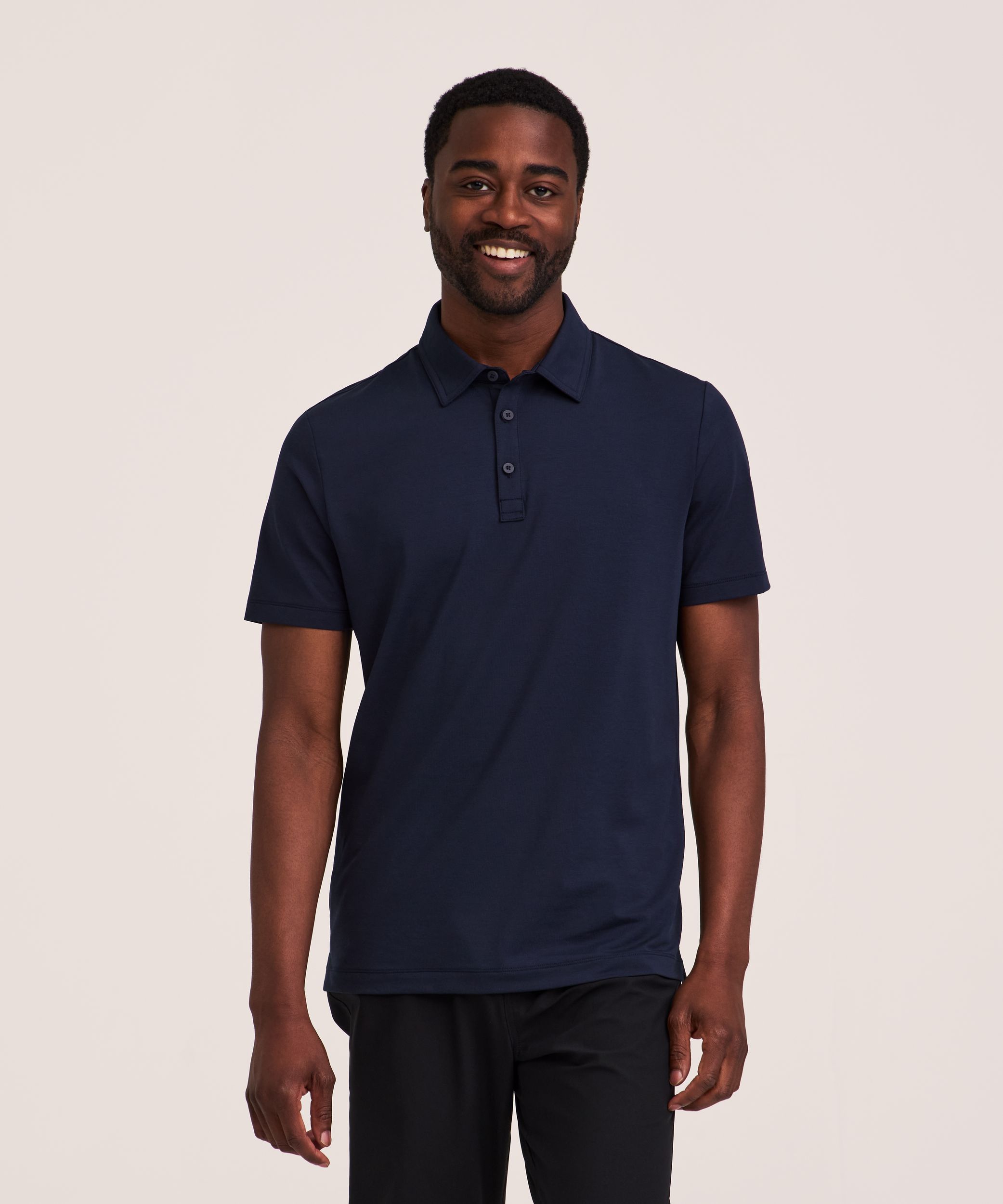 Denver Hayes Performance Men's Short Sleeve Stretch Polo