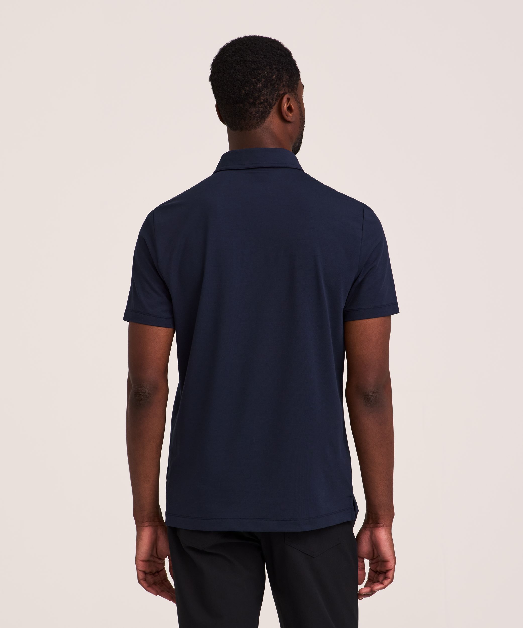 Denver Hayes Performance Men's Short Sleeve Stretch Polo
