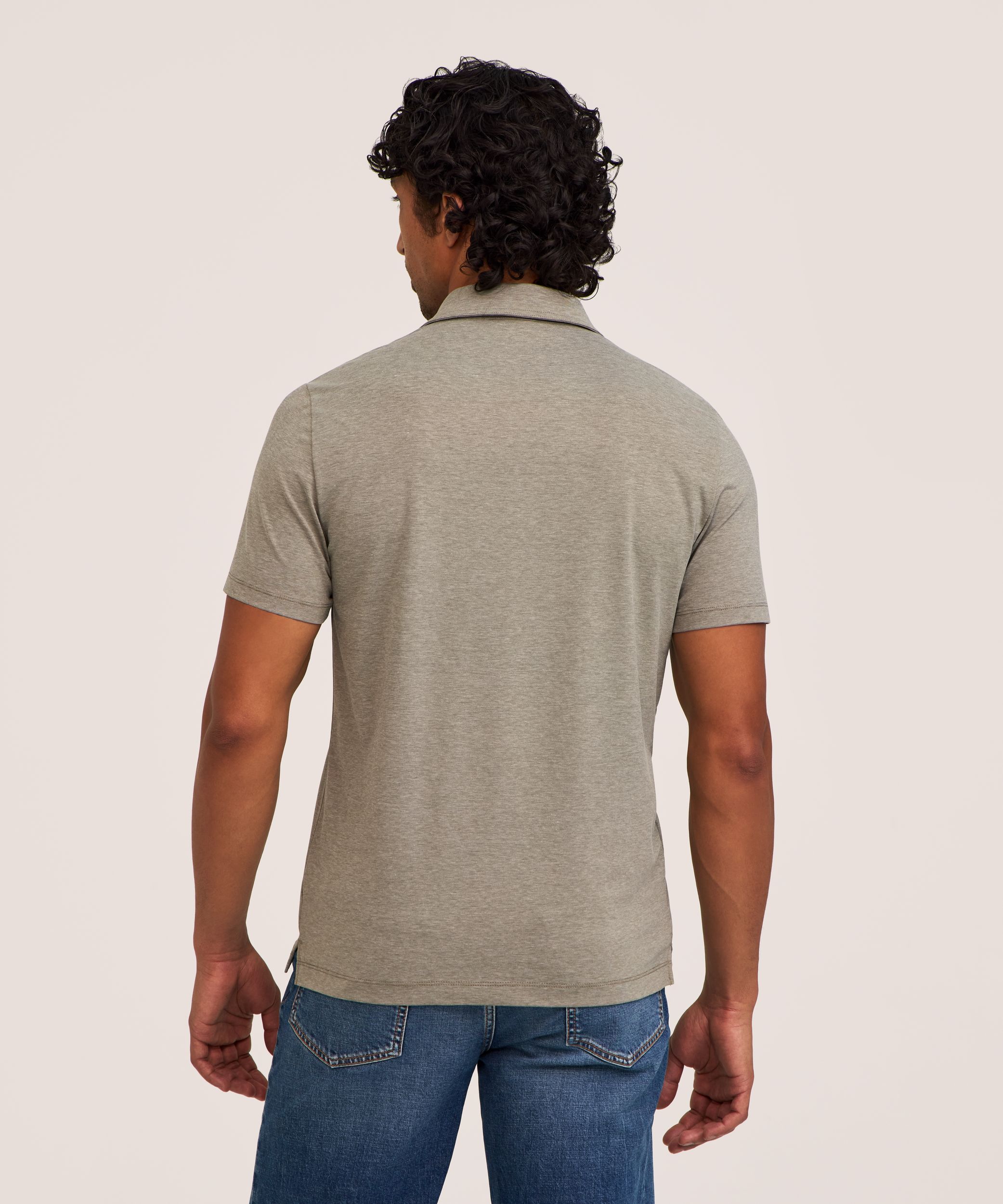 Denver Hayes Performance Men's Short Sleeve Stretch Polo