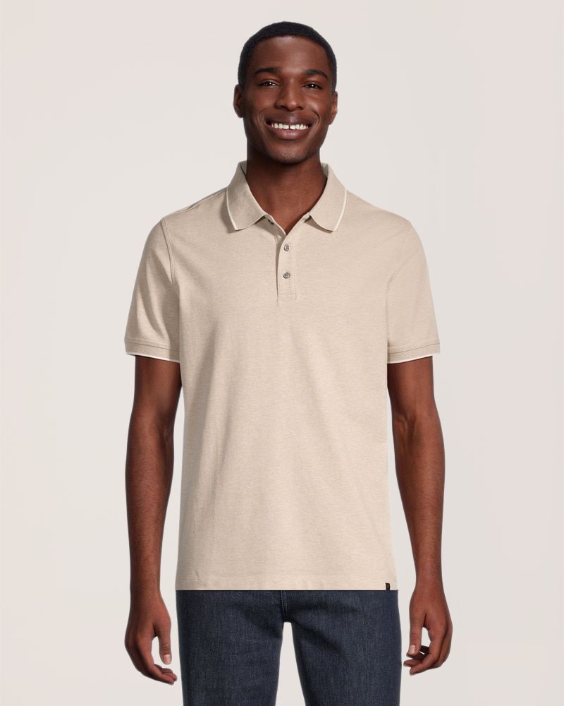 Polo piqué extensible pour hommes, 50&nbsp;lavages, Denver Hayes