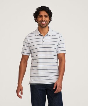 Denver Hayes Men's 50 Wash Stretch Pique Polo Shirt