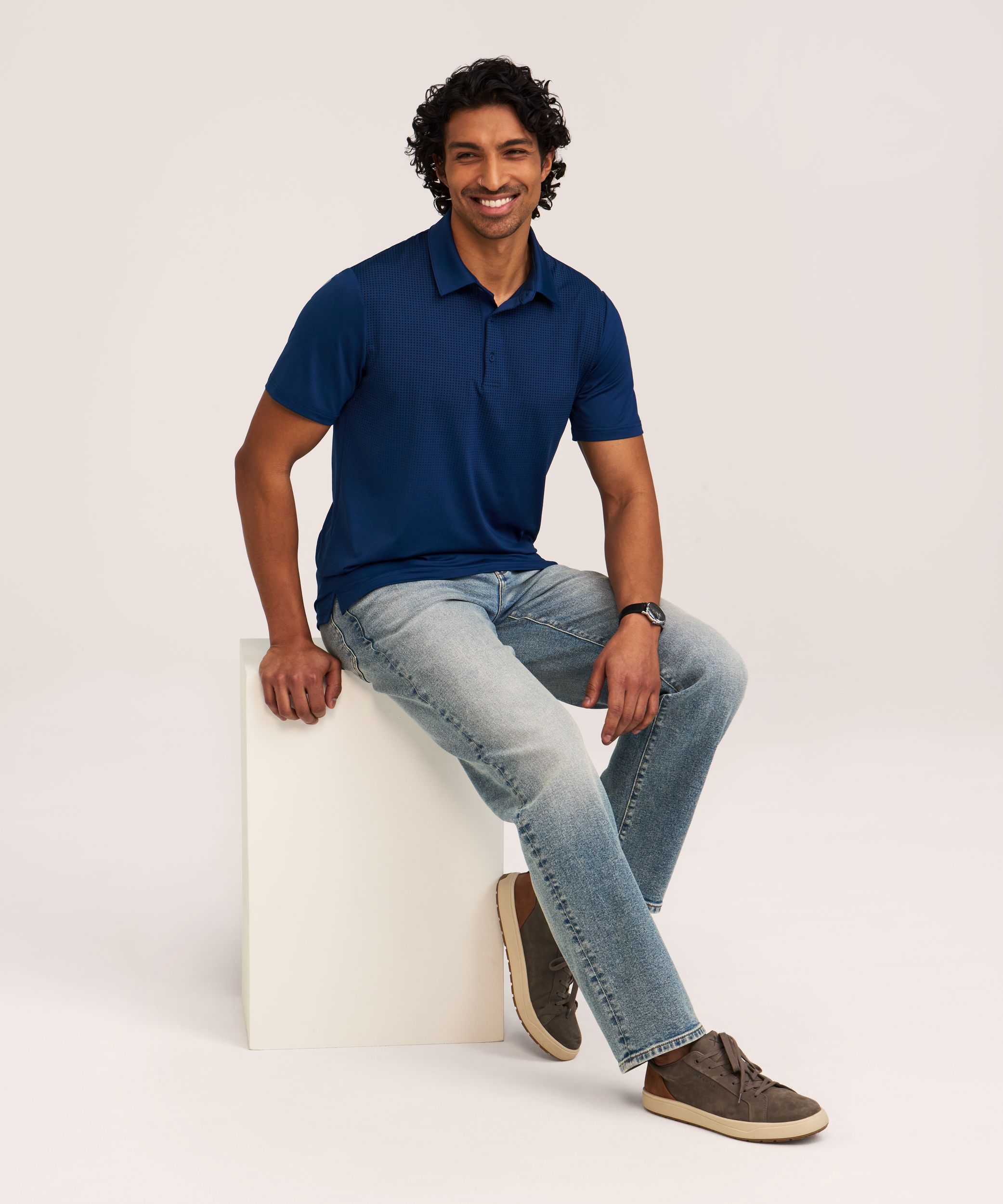 Polo imprimé Confort au sec pour hommes, Denver Hayes