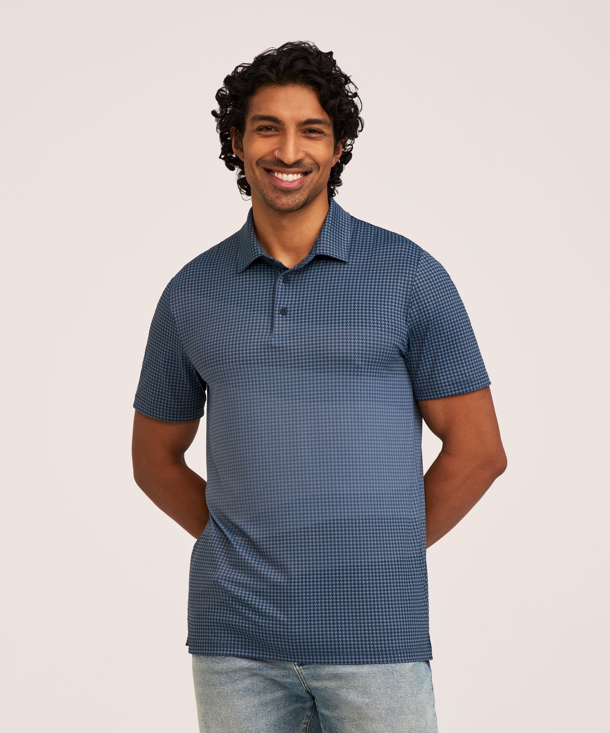 Polo à Imprimé intégral Confort au sec pour hommes, Denver Hayes