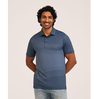 Denver Hayes Men's Comfort Dry All Over Print Polo Shirt Front_Flat