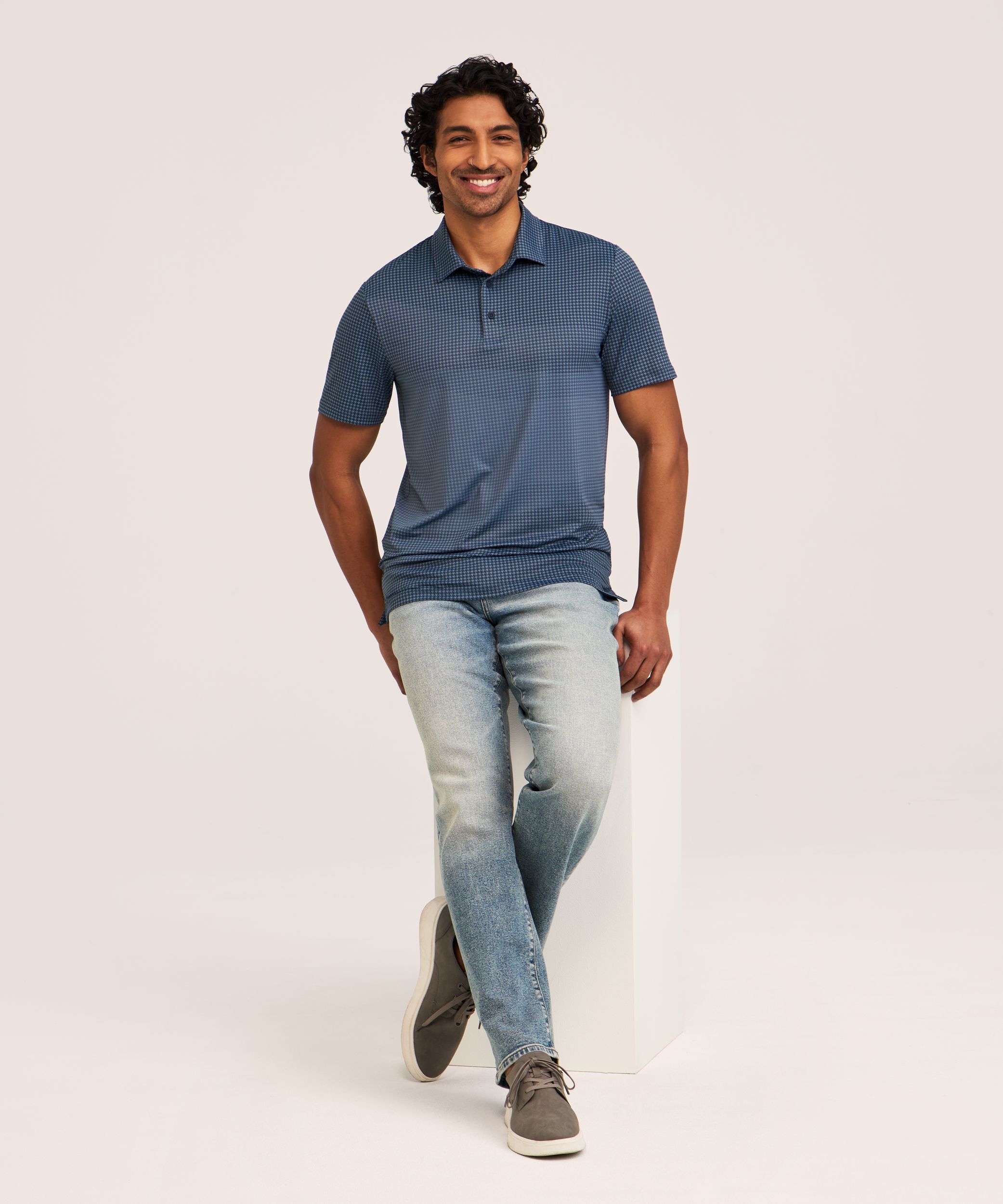 Polo à Imprimé intégral Confort au sec pour hommes, Denver Hayes