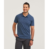 Denver Hayes Men's All Over Print Slub Polo Shirt Front_Flat