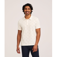 Denver Hayes Men's All Over Print Slub Polo Shirt