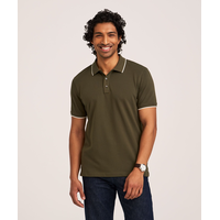 Denver Hayes Men's 50 Wash Stretch Pique Polo Shirt
