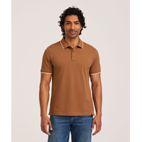 Denver Hayes Men's 50 Wash Stretch Pique Polo Shirt