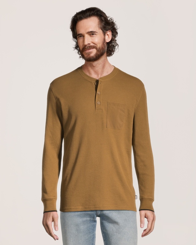 Helly Hansen Men's Waffle Knit Henley Shirt