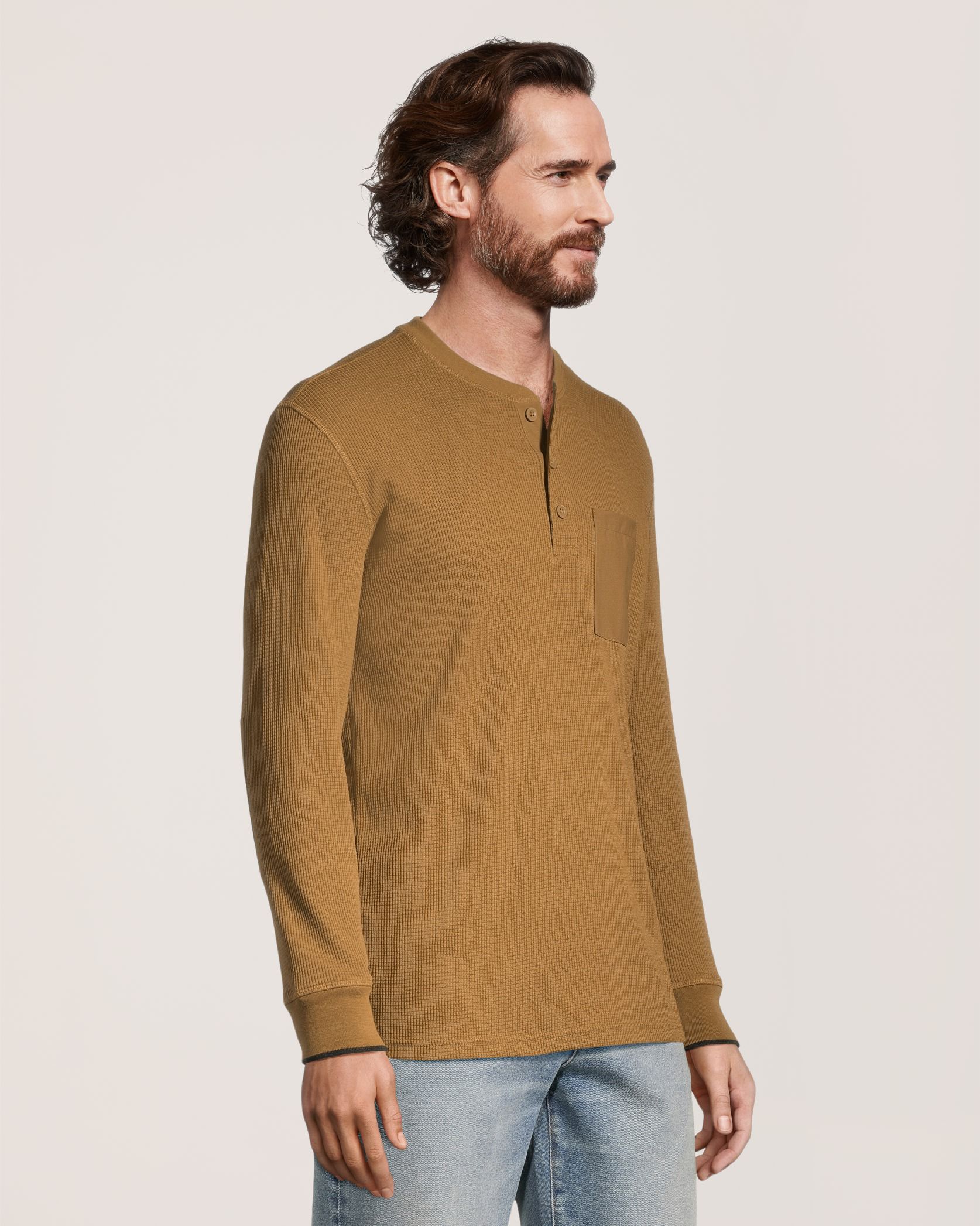 Helly Hansen Men's Waffle Knit Henley Shirt