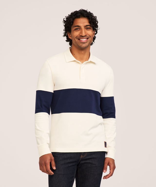 Polo de rugby à manches longues pour hommes, Denver Hayes