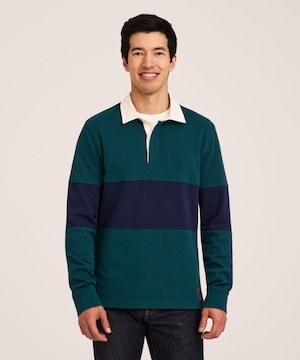 Denver Hayes Men's Long Sleeve Rugby Shirt