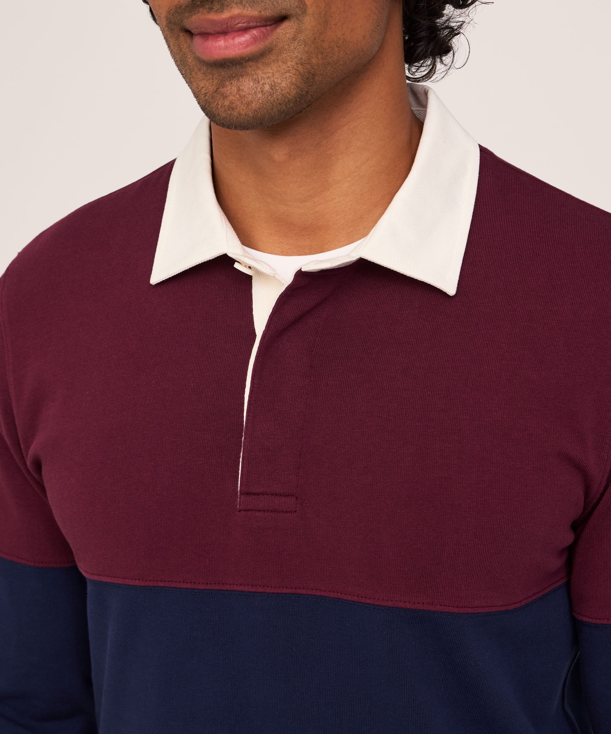 Denver Hayes Men's Long Sleeve Rugby Shirt