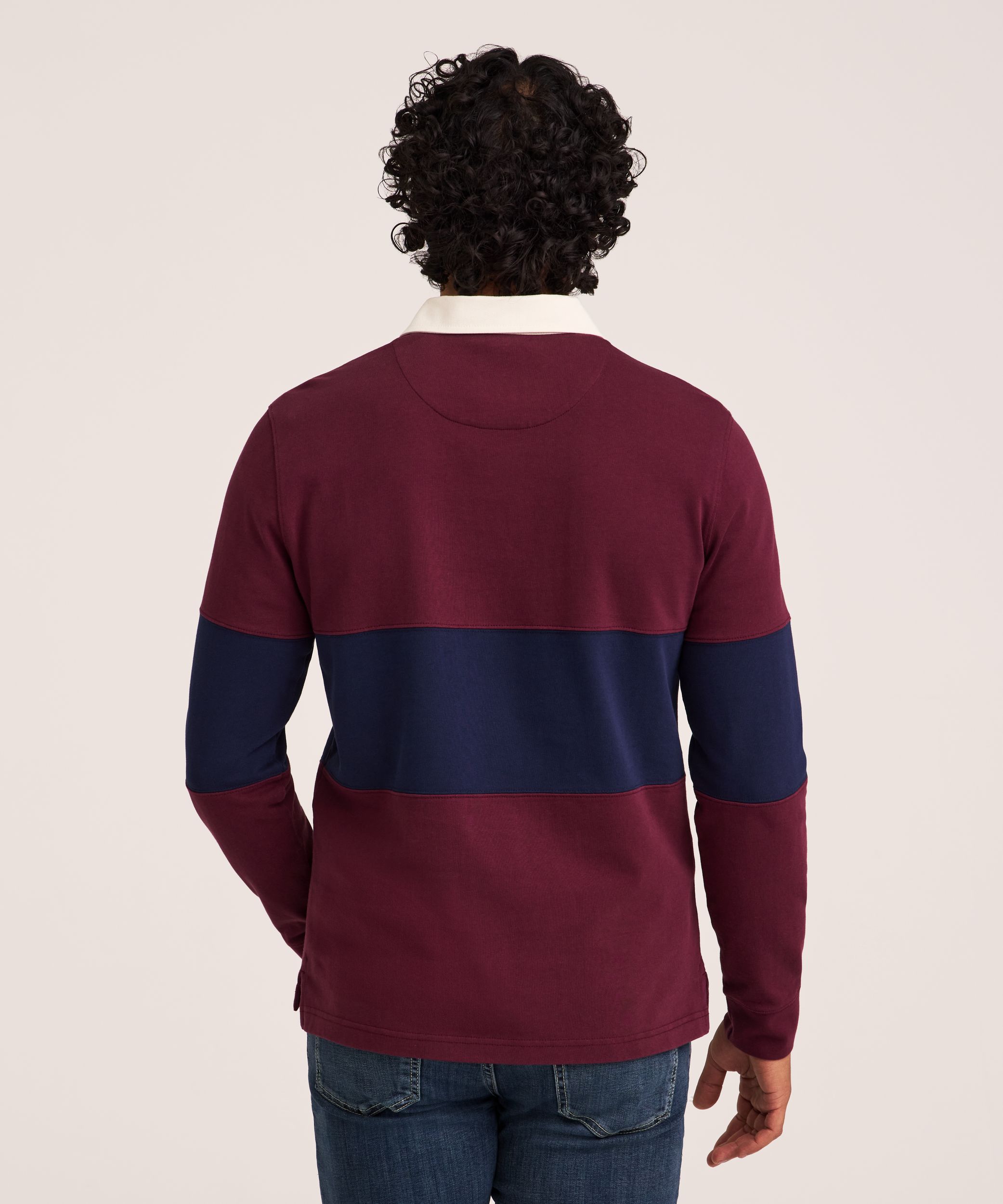 Denver Hayes Men's Long Sleeve Rugby Shirt