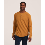 WindRiver Men's Waffle Raglan Long Sleeve Henley Shirt