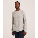 WindRiver Men's Waffle Raglan Long Sleeve Crewneck Shirt