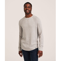 WindRiver Men's Waffle Raglan Long Sleeve Crewneck Shirt