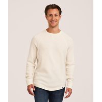 WindRiver Men's Waffle Raglan Long Sleeve Crewneck Shirt