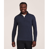 Denver Hayes Performance Men's FreshTech® Quarter-Zip Long Sleeve Shirt Front_Flat