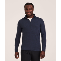 Denver Hayes Performance Men's FreshTech® Quarter-Zip Long Sleeve Shirt Front_Flat