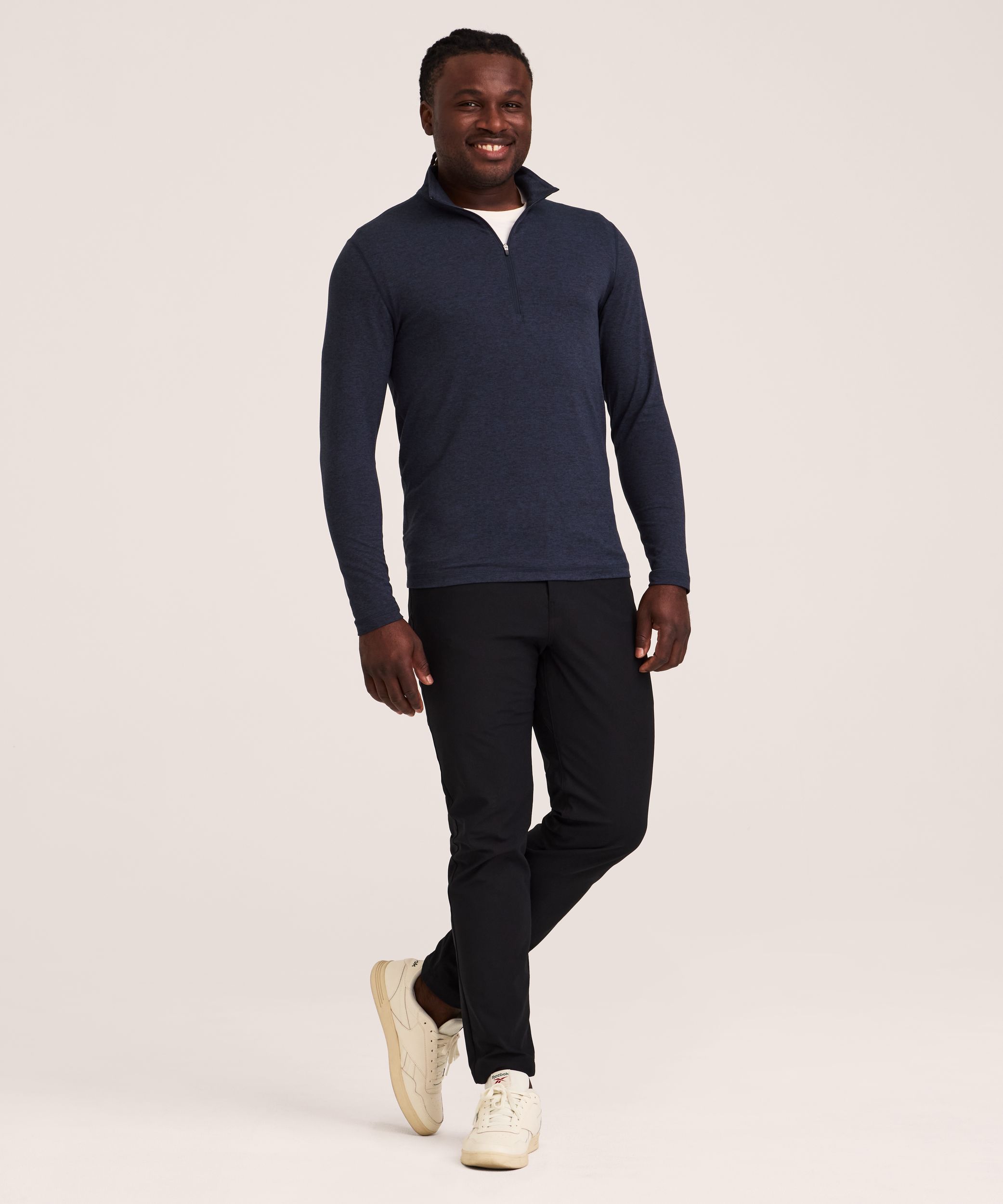 Denver Hayes Performance Men's FreshTech® Quarter-Zip Long Sleeve