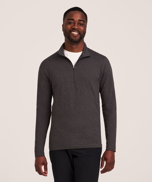 Denver Hayes Performance Men's FreshTech® Quarter-Zip Long Sleeve Shirt