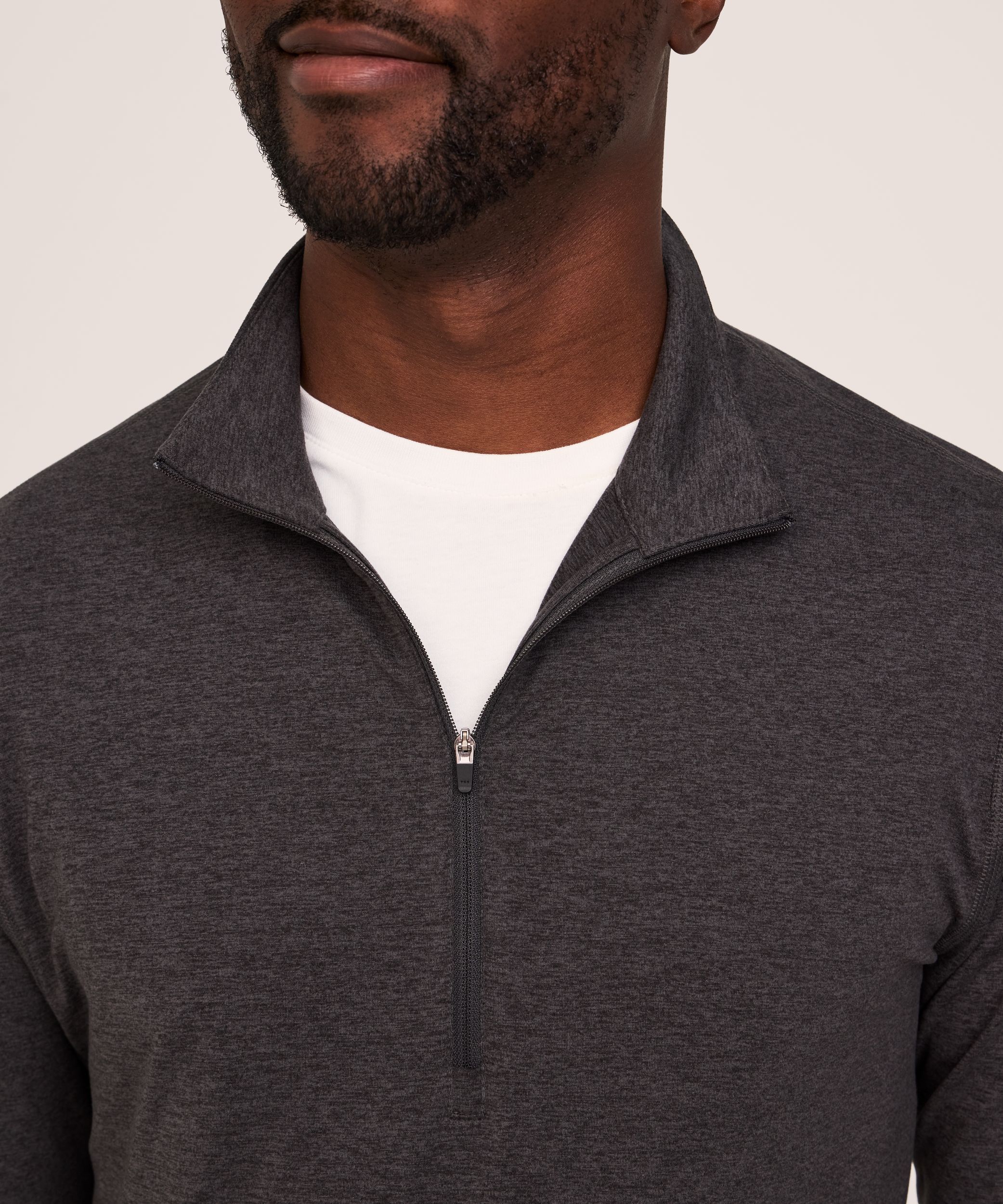 Denver Hayes Performance Men's FreshTech® Quarter-Zip Long Sleeve Shirt