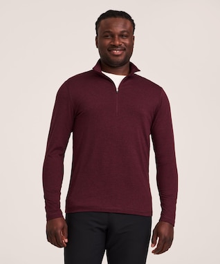 Denver Hayes Performance Men's FreshTech® Quarter-Zip Long Sleeve Shirt