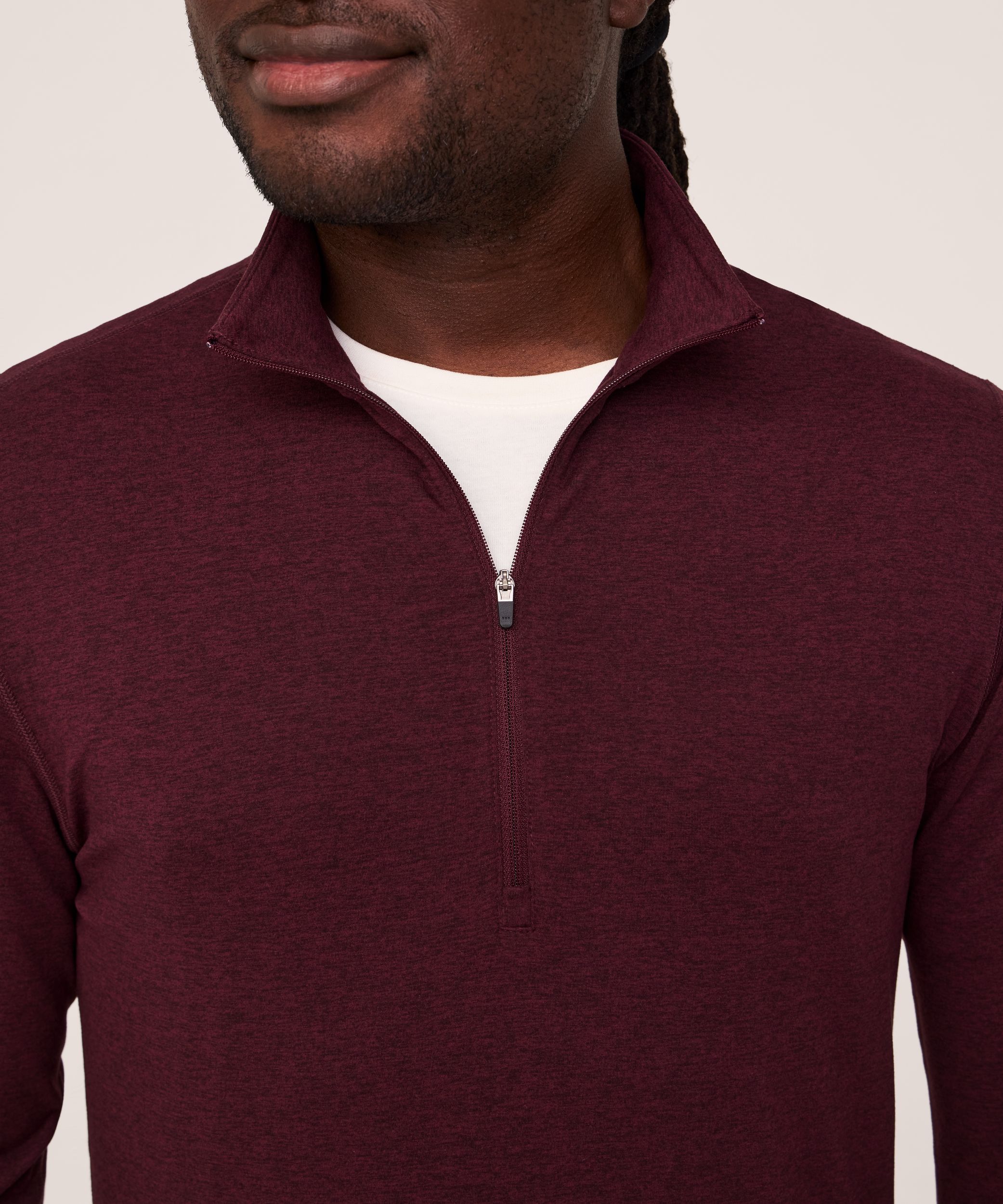 Denver Hayes Performance Men's FreshTech® Quarter-Zip Long Sleeve Shirt