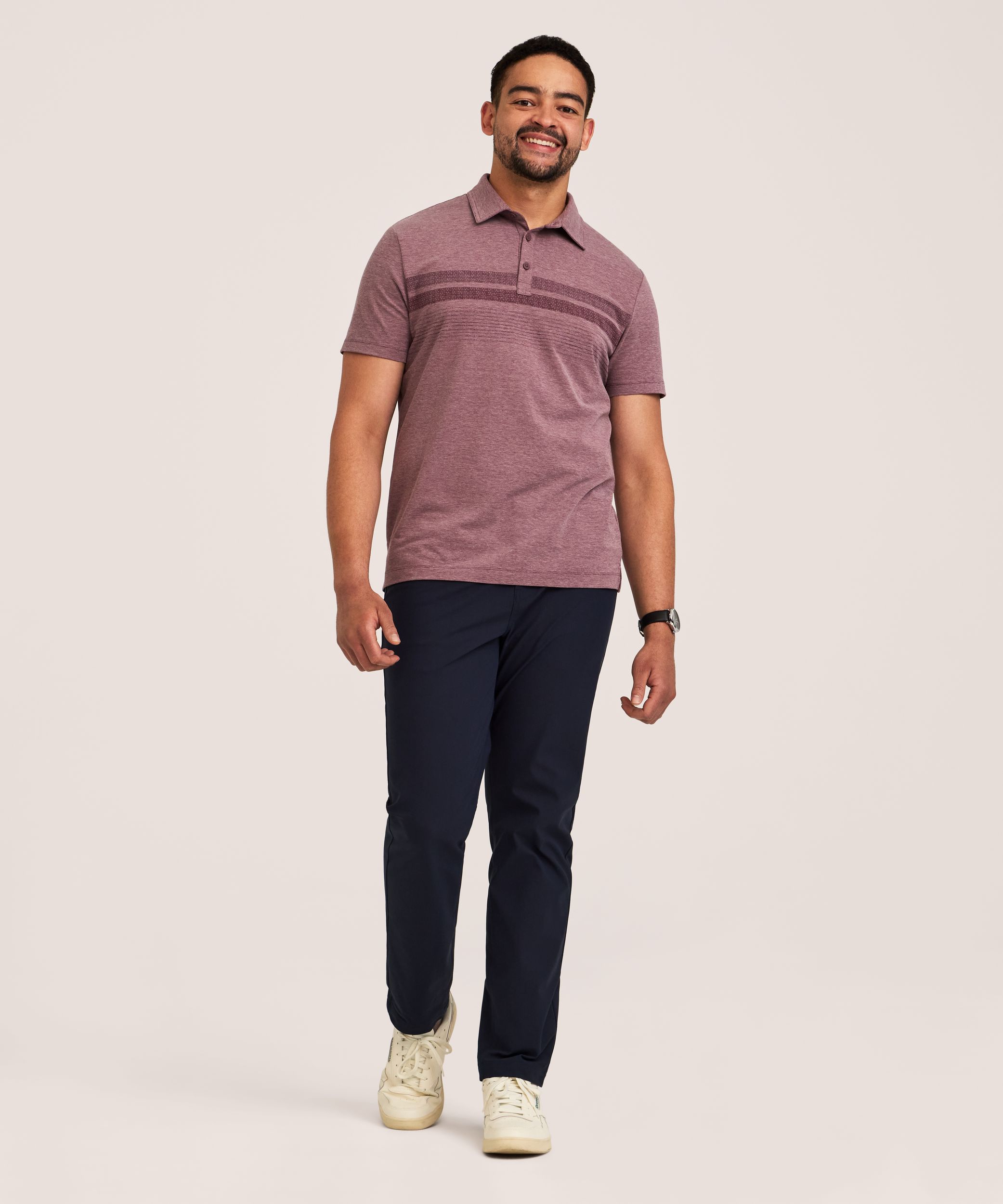 Denver Hayes Performance Men's Short Sleeve Stretch Polo