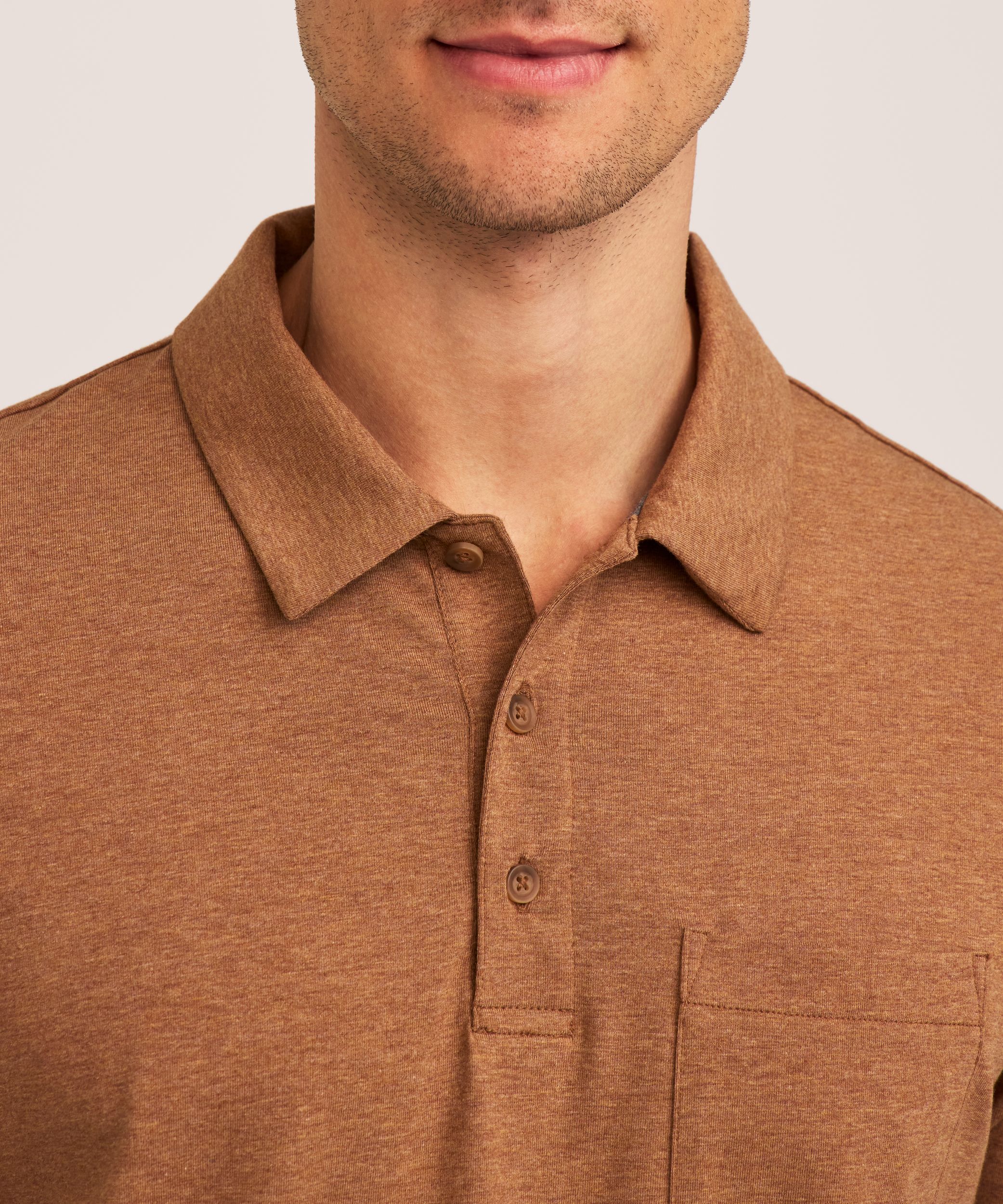 Denver Hayes Men's Modern Fit Stretch Polo Shirt