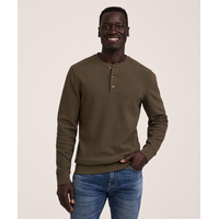 Chemise Henley en tissu côtelé pour hommes, Denver Hayes